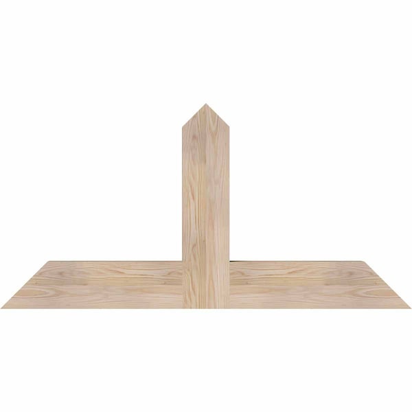 Ekena Millwork Portland Smooth Timber Gable Bracket, Douglas Fir, 48"W x 24"H x 3 1/2"D x 5 1/2"F, 12/12 Pitch GBW048X24X0406POR00SDF - main